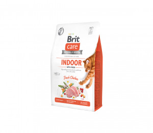 Brit Care Cat GF Indoor Anti-stress sausas pašaras katėms 0,4 kg (galiojimas iki 2026.06.19)