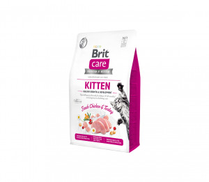 Brit Care Cat GF Kitten Healthy Growth&Development sausas pašaras katėms 2 kg