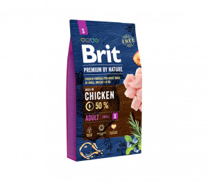 Brit Premium By Nature Adult S sausas pašaras šunims 3 kg