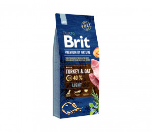 Brit Premium By Nature Light sausas pašaras šunims 3 kg (galiojimas iki 2026.06.07)