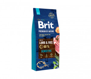 Brit Premium By Nature Sensitive Lamb sausas pašaras šunims 3 kg