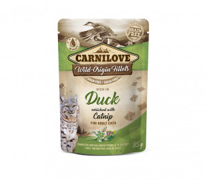 Carnilove konservuotas pašaras katėms maiš. Duck Catnip  85 g