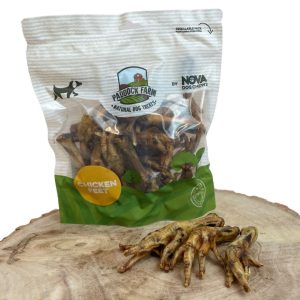 Džiovintos rudos vištos kojos šunims - Paddock Farm Chicken Feet, 400 g