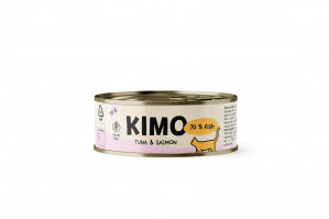 Kimo Tuna&Salmon konservuotas pašaras katėms su tunu ir lašiša (70g x 24vnt.)
