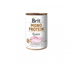 Brit Care konservuotas pašaras šunims Mono Protein Rabbit 400 g