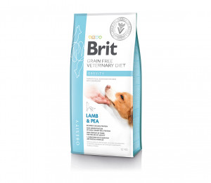 Brit GF Veterinary Diets Dog Obesity sausas pašaras šunims 12 kg