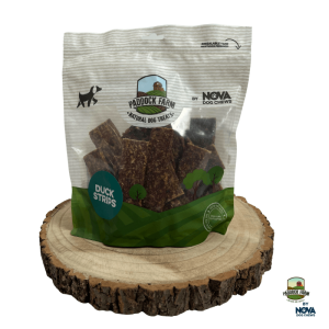Antienos juostelės skanėstas šunims – Duck Strips, 500 g – Paddock Farm