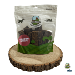 Šernienos juostelės skanėstas šunims – Wild Boar Strips, 500 g – Paddock Farm