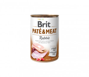 Brit Care konservuotas pašaras šunims Rabbit Pate&Meat 400 g