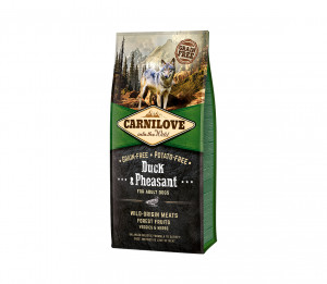 Carnilove Duck&Pheasant for Adult sausas pašaras šunims 1,5 kg (galiojimas iki 2026.06.14)