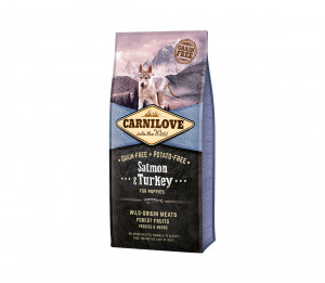 Carnilove Salmon&Turkey Puppy sausas pašaras šunims 12 kg