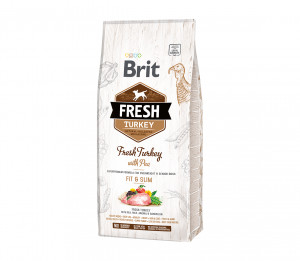 Brit Fresh Turkey with Pea Light Fit&Slim sausas pašaras šunims su kalakutiena ir žirniais 2,5 kg
