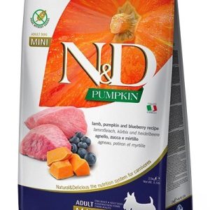 FARMINA N&D PUMPKIN - DOG Dry Lamb&Blueberry ADULT MINI 2,5 kg