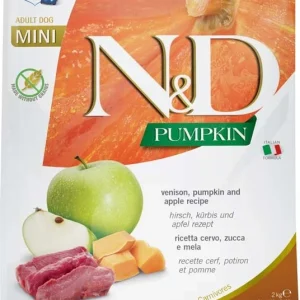 FARMINA N&D PUMPKIN - DOG Dry Venison&Apple ADULT MINI 2 kg