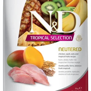 FARMINA N&D TROPICAL SELECTION - CAT Dry Chicken, Spelt, Oats NEUTERED 10 kg