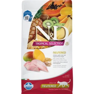 FARMINA N&D TROPICAL SELECTION - CAT Dry Chicken, Spelt, Oats NEUTERED 1,5 kg