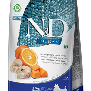 FARMINA N&D OCEAN - DOG Dry Cod Pumpkin&Orange ADULT MINI 2,5 kg