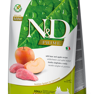 FARMINA N&D PRIME - DOG Dry Wild Boar&Apple ADULT MINI 2,5 kg