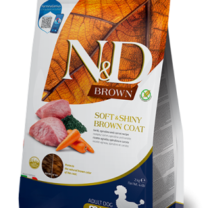 FARMINA N&D BROWN - DOG Dry Lamb Spirulina&Carrot ADULT MINI 2 kg