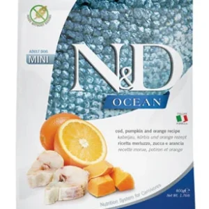 FARMINA N&D OCEAN - DOG Dry Cod Pumpkin&Orange ADULT MINI 800 g