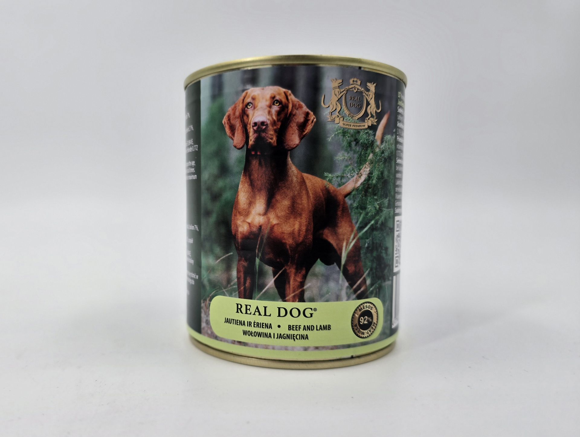 0006006 rd70301 real dog sp wet beef and lamb for adult dogs 800 g pak6