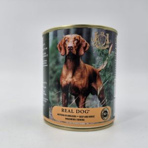 0006008 rd70325 real dog sp wet beef and horse for adult dogs 800 g pak6