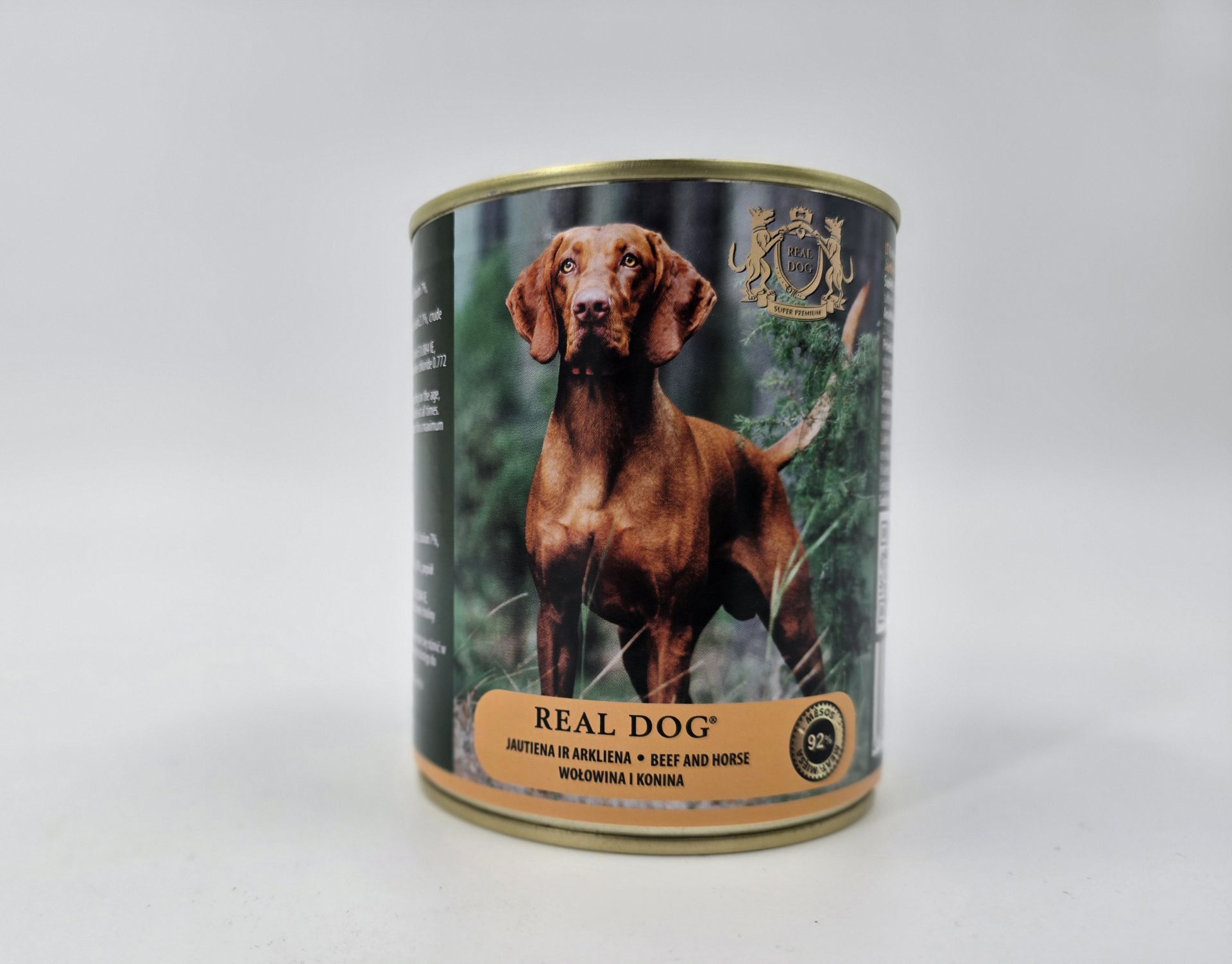 0006008 rd70325 real dog sp wet beef and horse for adult dogs 800 g pak6