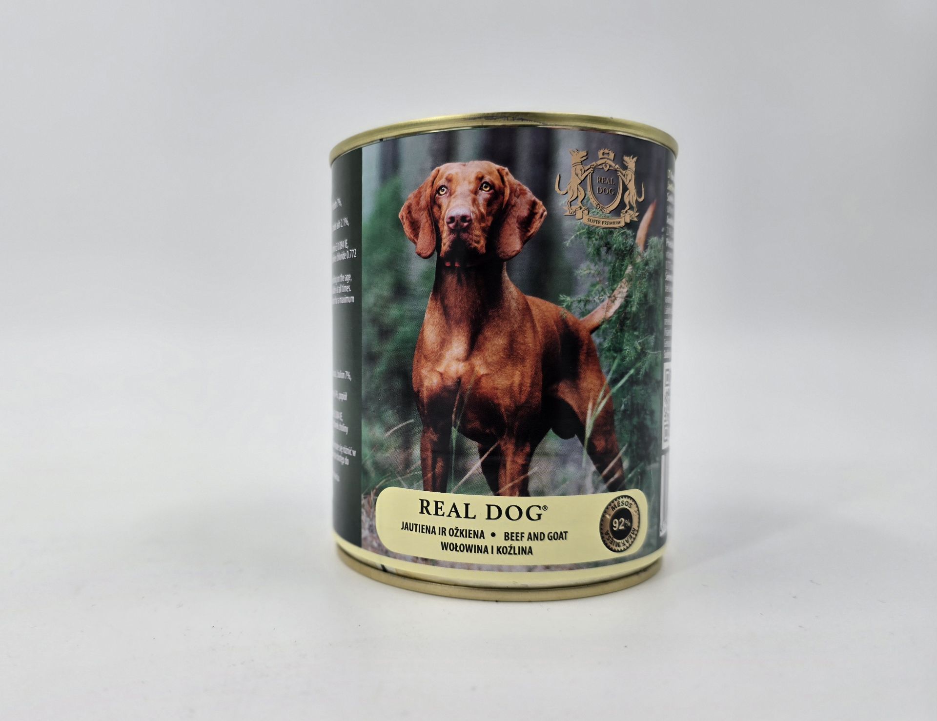 0006012 rd70349 real dog sp wet beef and goat for adult dogs 800 g pak6
