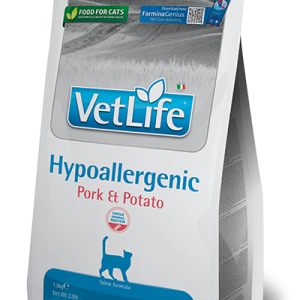 Farmina Vet Life Cat Hypoallergenic Pork & Potato Adult sausas pašaras katėms 400 g