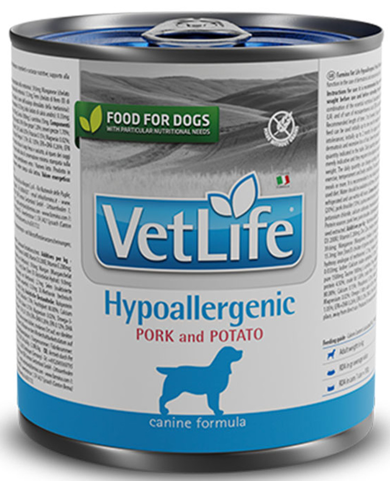 Farmina Vet Life Dog Hypoallergenic Pork & Potato konservai šunims 300 g