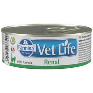 Farmina Vet Life Cat Renal – dietinis konservuotas pašaras katėms inkstams, 85 g
