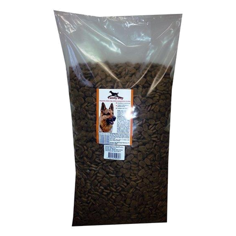 Family Dog Adult visavertis pašaras suaugusiems šunims su jautiena ir paukštiena 15kg