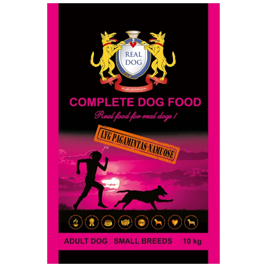 Real Dog small breeds visavertis pašaras mažų veislių suaugusiems šunims su vištiena 10kg