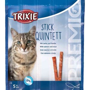 Trixie PREMIO Stick Quintett, salmon-trout, skanėstas katėms 5x5 g