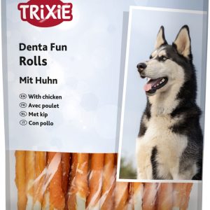 Trixie Denta Fun skanėstai šunims, kramtomi antienos suktinukai, 30 vnt, 240 g