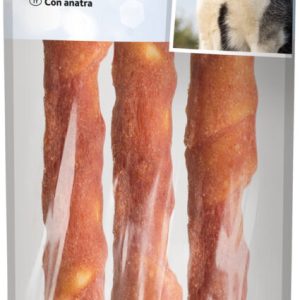 Trixie Denta Fun skanėstai šunims, kramtomi antienos suktinukai, 250 g