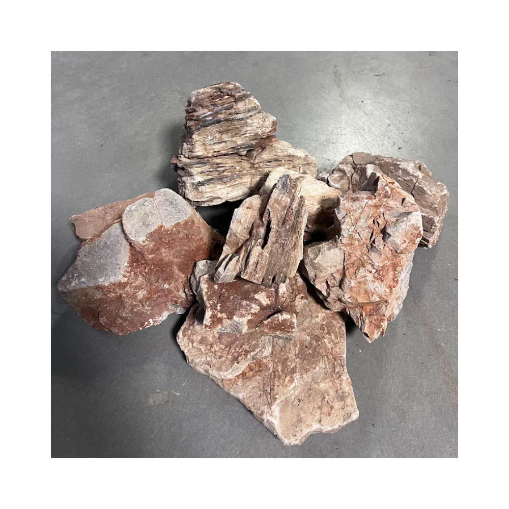 Dekoracija akvariumui sluoksniuoti akmenys 15-25 cm, 20 kg