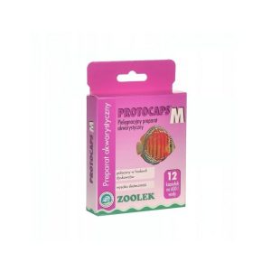 Akvariumo priežiūros priemonė Protocaps M, 12 kaps.