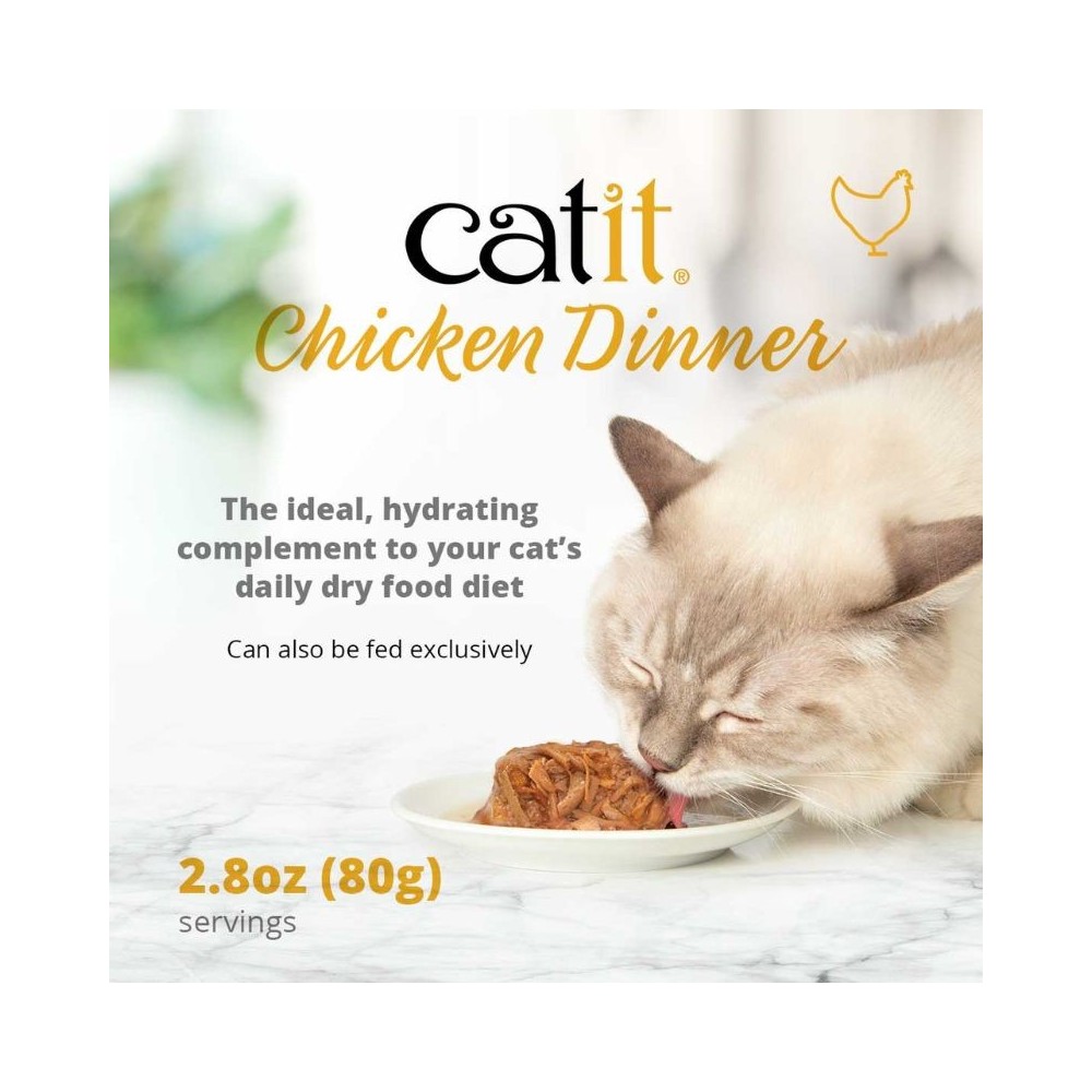 Catit Chicken Dinner konservai katėms su lašiša ir morkomis, 80 g - Image 5