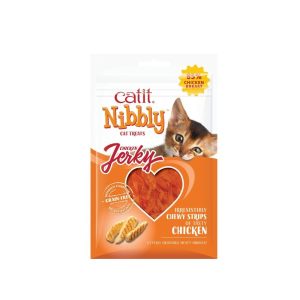 Catit Nibbly Jerky skanėstas katėms džiovinta vištiena, 30 g