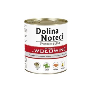 Konservai šunims su jautiena Dolina Noteci Premium 800 g