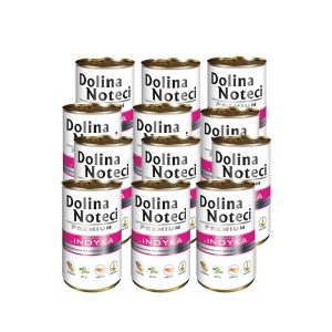 Konservai šunims su kalakutiena Dolina Noteci Premium, 12 x 400 g