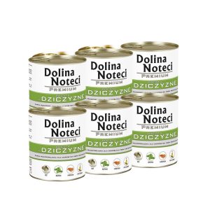 Konservai šunims su žvėriena Dolina Noteci Premium, 6 x 800 g