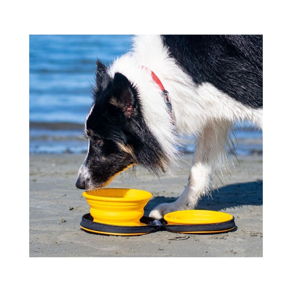 Dvigubas kelioninis dubenėlis, žalias, 700 ml - Image 6