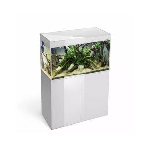 Glossy 80 akvariumas stačiakampis, baltas, 80x35x50 cm