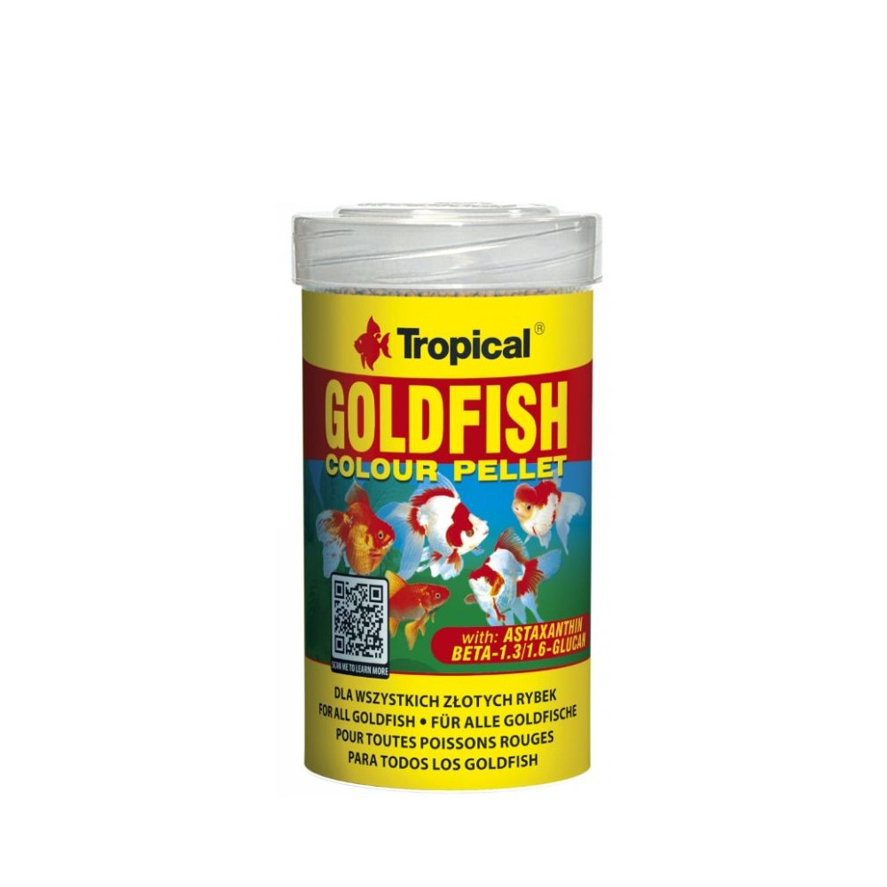 Tropical Goldfish Colour Pellet granuliuotas pašaras auksinėms žuvelėms 250 ml