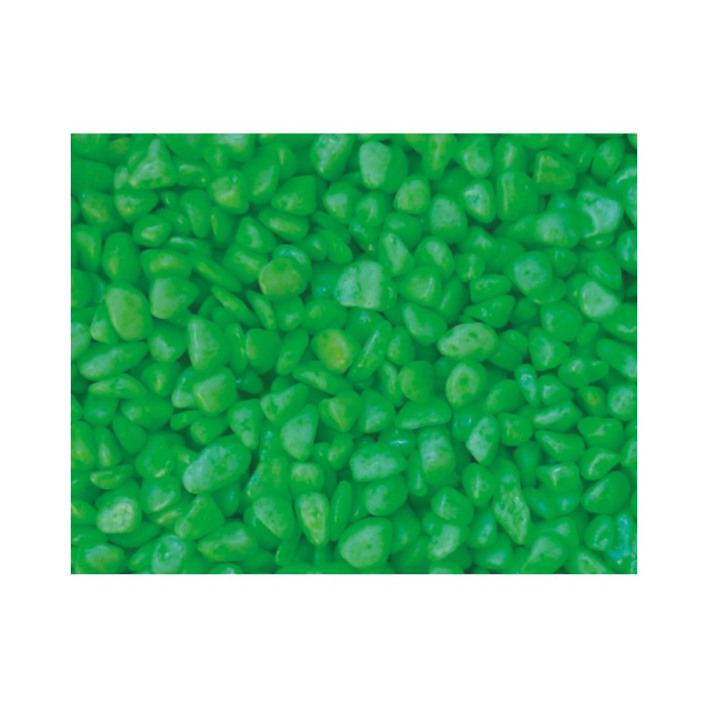 Gruntas akvariumui šviesiai žalias 3-5 mm, 1 kg