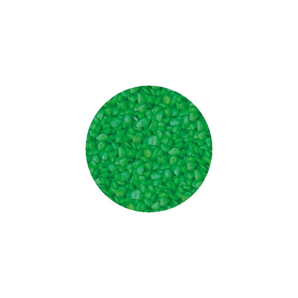 Gruntas akvariumui šviesiai žalias 5-8mm 1kg