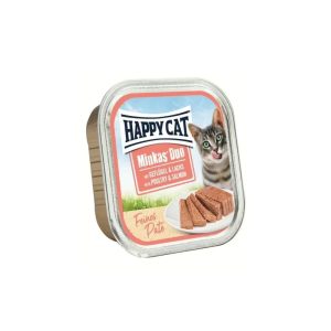Happy Cat Duo konservai katėms su paukštiena ir lašiša, 100 g