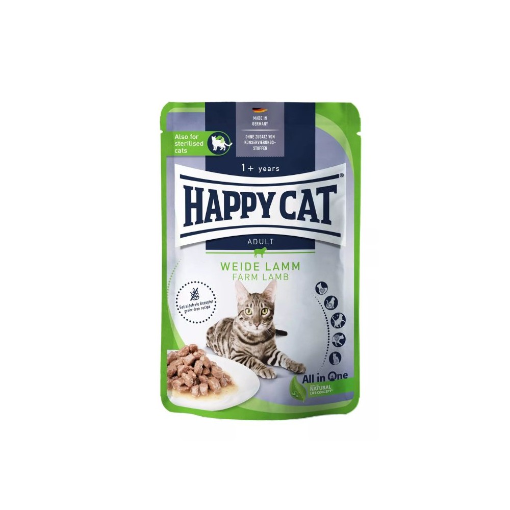 Happy Cat guliašas katėms su ėriena WeideLamm, 10x85 g - Image 3